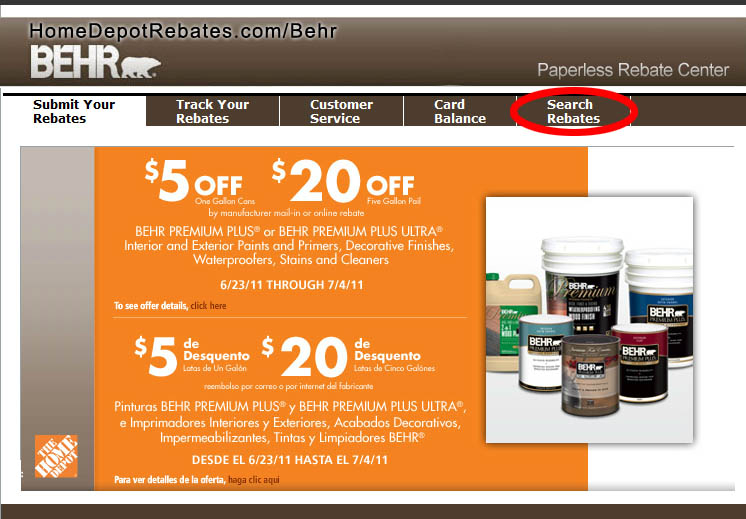 Home Depot Behr Paint Rebate 2022 Tracking